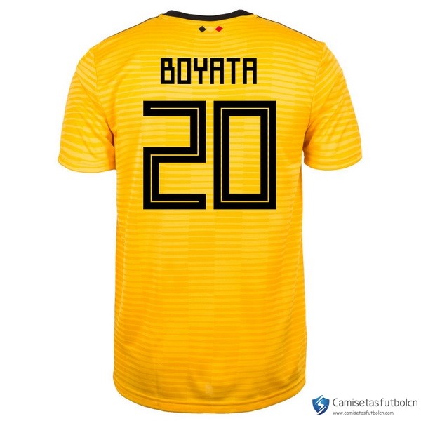 Camiseta Seleccion Belgica Segunda equipo Boyata 2018 Amarillo